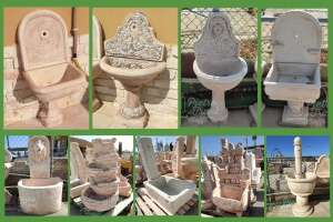 Fontane da Giardino in Polvere di Marmo